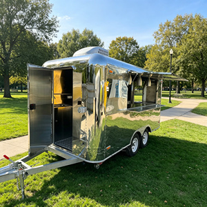 CE Certified Stainless Steel <b>Waffle</b> Concession Burger Trailer Mobile Milkshake Food Truck - Product Image 4