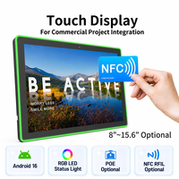 Fabrika Çıkışlı 15.6 İnç FHD Android 16 Dokunmatik Panel PC, NFC RFID Okuyucu ve 5MP Kamera ile İş ve Ticari Amaçlar İçin Kullanılabilir