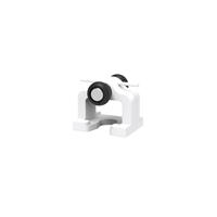 Hengli Blinds CH020CR Roue simple miniature en plastique blanc pour rideaux industriels sur mesure, échantillon gratuit, 500 pièces/boîte