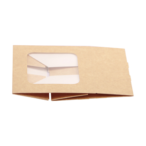 Scatola per Torte in Carta Kraft Marrone, Contenitore Personalizzato per Tiramisù Bianco, Scatola da Asporto per Snack in Cartone con Manico e Logo Personalizzato - Product Image 4