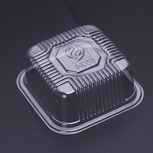 Nampan makanan kue bulan persegi plastik tebal sekali pakai PP hewan peliharaan kustom pabrikan - Product Image 3