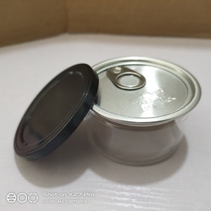 3.5G 100Ml Rõ Ràng Nhựa Có Thể Với Màu Đen Nắp Máy Đóng Tự Làm Lưu Trữ Container Cho Khô Thảo Mộc Lá - Product Image 2