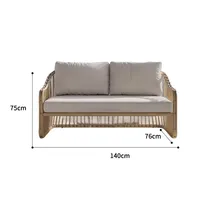 Offre Spéciale moderne Restaurant Patio rotin meubles de salon de jardin Table et chaises d'extérieur ensemble de canapé sectionnel