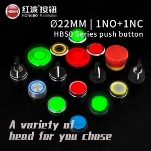 Waterproof Ip65 22mm Diameter Reset <strong>Button</strong> Flat Round Head Push <strong>Switch</strong> Thickened Silver Contacts - Product Image 4