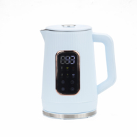 Bouilloire électrique intelligente à double paroi, commande tactile, utilisation domestique, température réglable, acier inoxydable, maintient l'eau au chaud