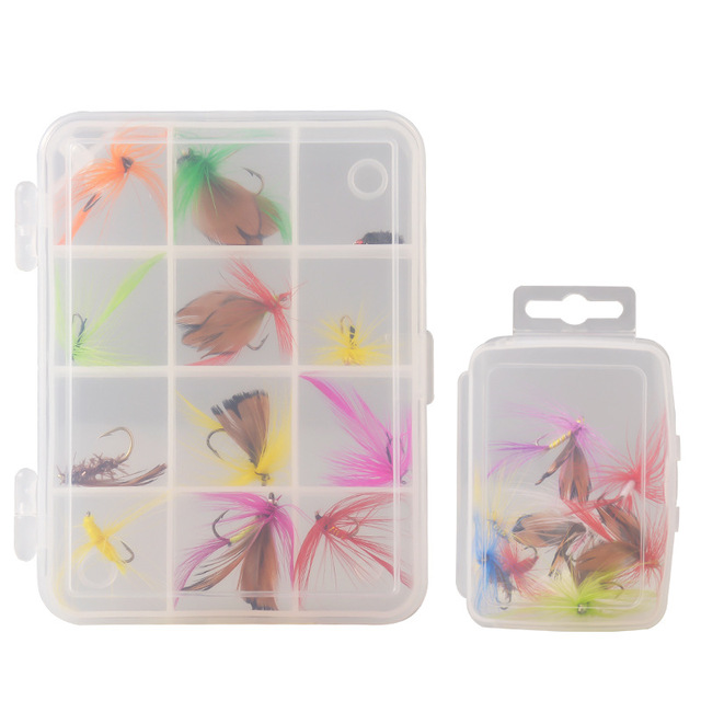 Oem 8pcs/12pcs Per Box Fly Fishing Flies Kit Assortment For Trout Bass Insect Bait With Hook Fly Fishing Lures Set