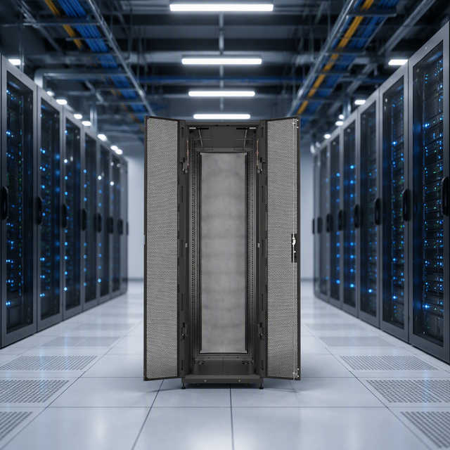 19 Inch SPCC Steel Network Server Rack Cabinet for Switch PDU Router Installation IT Room Equipment Storage Customizable
