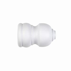 IDEAS WOOD LINE - Juego de 2 extremos de cortina clásicos, color blanco - Product Image 1