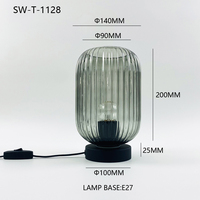 Lampe de chevet pour chambre à coucher Lampes de table rétro faites à la main Lampe de décoration intérieure et extérieure Veilleuse LED