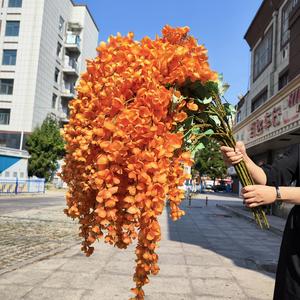 उच्च मोटाई वाली शादी की सजावट 3.6 फीट रंगीन थोक बिक्री रेशम की शाखाओं को सफेद विस्टेरिया लटका हुआ फूल - Product Image 5