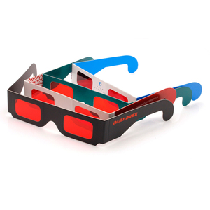 Customized Red Secret <strong>Spy</strong> Decoder Paper <strong>Glasses</strong> Magnifier Shape - Product Image 2