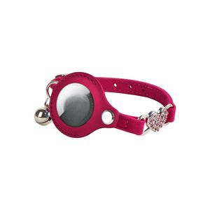 Collar Reflectante de Cuero <span class=keywords><strong>para</strong></span> Gato, Accesorios <span class=keywords><strong>para</strong></span> Mascotas, <span class=keywords><strong>Gps</strong></span>, Manzana, <span class=keywords><strong>con</strong></span> Soporte, Anillo de Campana, Diamante - Product Image 1