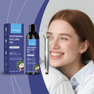 Bain de bouche blanchissant à la menthe et à la noix de coco de haute qualité, 100 ml, sans alcool, avec vitamine E et parfum naturel pour une haleine fraîche - Product Image 2