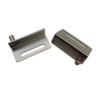 Charnière de porte en fer de conception simple et moderne, support d'étagère en angle CT, quincaillerie de fixation, charnière supérieure de porte d'armoire, vente en gros