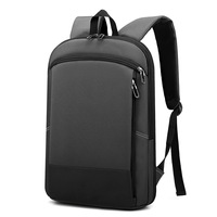 Sac à dos de luxe durable pour ordinateur portable personnalisé, mode, utilisation quotidienne en extérieur, sac à dos mince extensible en polyester Oxford imperméable