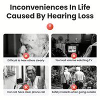 Support sans fil pour appareil auditif, écouteurs mobiles en mousse, écouteurs tour de cou, écouteurs à conduction aérienne, écouteurs sportifs ANC Bluetooth