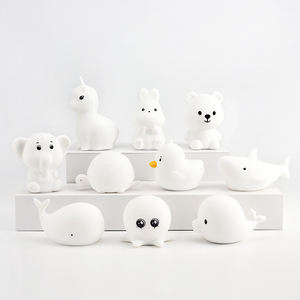 어린이 충전식 사용자 정의 방 램프 Led 실리콘 휴대용 보육 터치 다채로운 디 밍이 가능한 USB 아기 어린이 방 Led 야간 조명 - Product Image 5