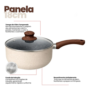 High Quality Pot Pan <b>Silicone</b> Glass Lids Soft Touch Handle Non Stick 10 Piece Aluminium Ceramic Cookware Set - Product Image 3