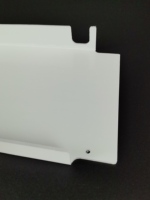 Service de découpe sur mesure de feuilles ondulées en polycarbonate (PC) blanc au design moderne