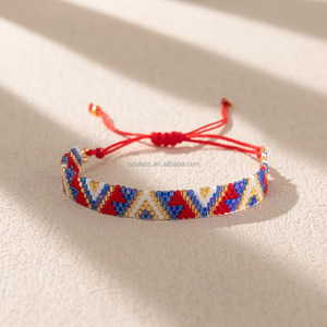 Hot Sale Customized Handmade Adjustable Bohemia Style Heart Shape Miyuki Glass Seed <strong>Beads</strong> Braided <strong>Bracelets</strong> for Women - Product Image 3