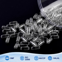Capsules végétales vides de haute qualité, certifiées DMF, transparentes, résistantes aux acides, en HPMC, tailles 000, 00, 0, 1, 2, 3, 4, 5