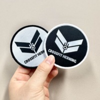 Fabuleux patch tissé personnalisé coudre sur fer sur support pour chapeaux découpés au laser et accessoire cool auto-adhésif