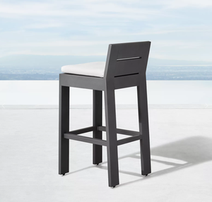 Hotel Outdoor Furniture Comfortable Rustproof Aluminum <b>Garden</b> Set bar <b>Stool</b> - Product Image 3