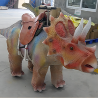 Dinosaures électriques pour les enfants et les adultes à monter sur les installations du parc d'attractions