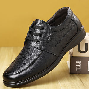 Último modelo de zapatos de vestir para hombre negro 38-44 zapatos formales de negocios con cordones de cuero de vaca real para hombre calidad de exportación de fábrica - Product Image 2