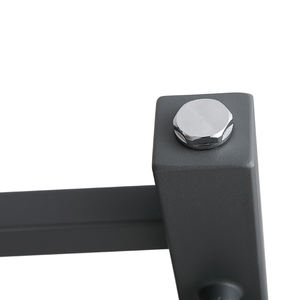 Sèche-serviettes électrique de style hôtel avec revêtement en poudre en acier <span class=keywords><strong>noir</strong></span> et dispositif de chauffage pour salle de bain - Product Image 3