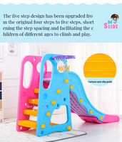 Vente directe d'usine balançoire en plastique de haute qualité combinaison multifonctionnelle mini toboggan et balançoire d'intérieur pour enfants