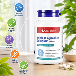 Complément alimentaire Vitamin Shecome Triple Magnesium Complex, fabricant, soutien des os et des muscles, 150 capsules de complexe triple de magnésium - Product Image 4