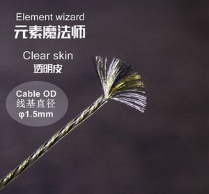 Câble d'écouteurs 6N OCC Litz en cuivre plaqué argent, paire torsadée coaxiale avec blindage combiné, 0,78 mm MMCX pour microphone/haut-parleur - Product Image 1