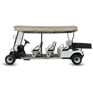 Véhicule <span class=keywords><strong>utilitaire</strong></span> électrique Holladay 72v, batterie au lithium, cadre en acier, 5-6 places, vitesse de 30 km/h, plateau de chargement, transport touristique - Product Image 1
