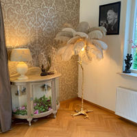 Hot Sale Skandi navis che moderne Stil Atmosphäre Phantasie führte Strauß große Feder Stehlampe Innendekorationen Steh licht