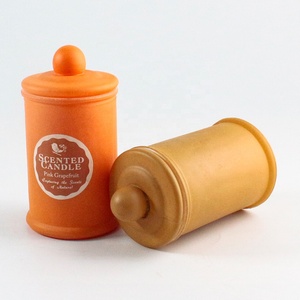 Langxu bào chế nến Jar miệng rộng Frosted bán buôn Borosilicate 16 oz ember hổ phách Topper bào chế thuốc nến Jar với nắp - Product Image 5