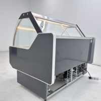 Vitrina Refrigerada para Alimentos Cocinados, de Bajo Consumo, con Enfriamiento por Aire, Personalizable, para Cadenas de Restaurantes de Snacks y Mostradores de Comida
