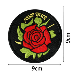 Bán buôn tự nhiên lớn tùy chỉnh Hoa Các Bản vá lỗi tùy chỉnh thêu designerhook và vòng lặp các bản vá lỗi - Product Image 6