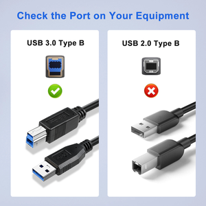 <strong>USB</strong> <strong>3.0</strong> 3Ft Male to B Male Superspeed Cable with PVC Jacket for Computer Scanner &amp; Printer - Product Image 3