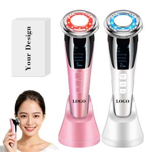 เครื่องนวดหน้าไมโครเคอร์เรนท์ขั้นสูง รุ่น 0728 พร้อมฟังก์ชั่นแสงสีแดงบำบัดความร้อน และหน้าจอ LCD อุปกรณ์เสริมความงาม - Product Image 4
