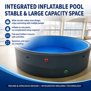 <span class=keywords><strong>Piscine</strong></span> gonflable pliable en PVC épaissi <span class=keywords><strong>sur</strong></span> mesure pour enfants et usage extérieur domestique, avec échelle, étanche et autoportante - Product Image 1