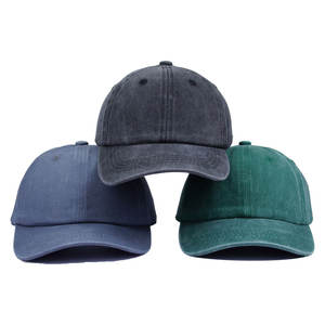 Vente en gros de garçons et filles Chapeau d'extérieur en coton délavé Casquette de baseball pour enfants personnalisée OEM ODM Casquette de sport rétro vintage pour enfants - Product Image 4
