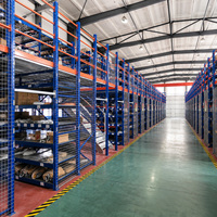 Plateforme de Stockage Industrielle à Niveaux Multiples pour Entrepôt, Système de Rayonnage en Acier Q235B à Assemblage sans Boulons
