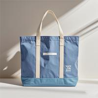 Avec logo imprimé personnalisé sac à provisions réutilisable Logo personnalisé en toile recyclée Sac fourre-tout en toile robuste de grande capacité