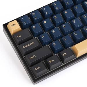 Kred Blue SAMURAI PBT keycaps เชอร์รี่โปรไฟล์สีย้อมระเหิด170-Key ยิงคู่กับ7U/6U Spacebar สำหรับ61/64/87/104/108เชอร์รี่ - Product Image 1