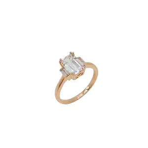 Wedding Anel Anillos De Plata 925 Eternity Band Big Diamond Ring Price Gold Plated Classical Simple Diamond Rings