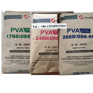 高純度pva POLYVINYL ALCOHOL PVA shangxin/wanwei PVA 2488(088-50) 1788 2688