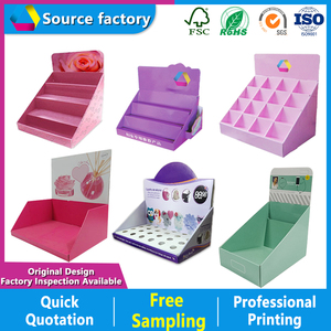 Présentoir de Comptoir Portable en Carton Écologique Personnalisé Moderne pour Cartes de Vœux, Marque-pages, Magasins et Boutiques - Product Image 3