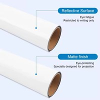 Autocollant magnétique grand format pour tableau blanc, motif végétal, avec protection oculaire, effaçable à sec, finition mate