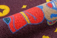 Tapis en PVC à boucles imprimé avec logo personnalisé, rouleau de 1,2x24m, tapis d'entrée en spirale robuste, résistant au feu, tapis de sol commercial